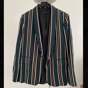 Zara striped blazer